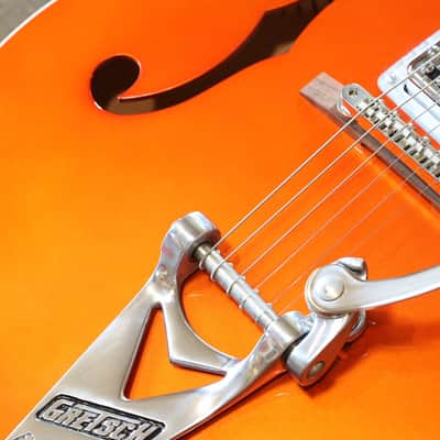 MINTY! Gretsch Brian Setzer Hot Rod Hollowbody G6120SHTV TV Jones Tangerine + OHSC image 6