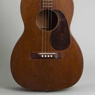 C. F. Martin 5-15T Flat Top Tenor Guitar (1955), ser. #145017, black gig bag case. image 3