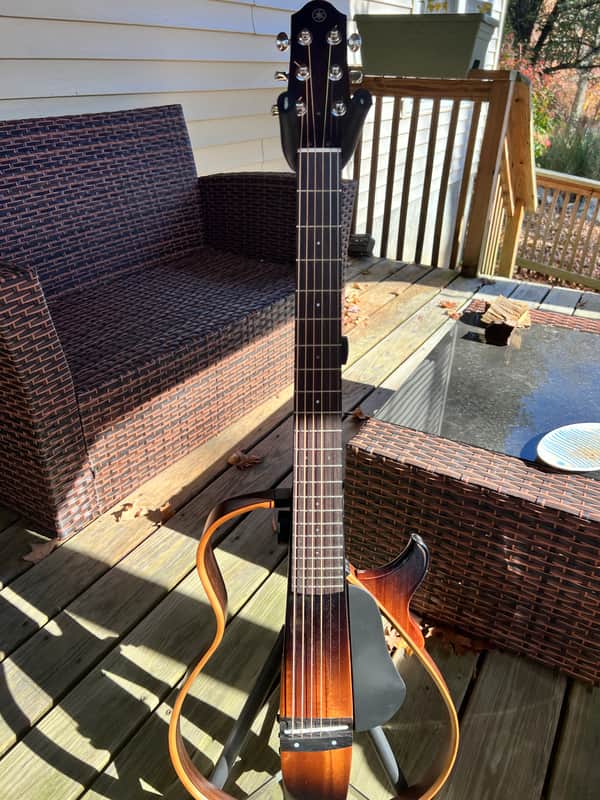 Yamaha SLG200S Silent Guitar 2010s - Tobacco Sunburst image 1