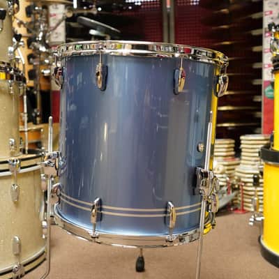 Pearl Masters Maple Complete MCT Series - 16x16" Floor Tom w/ Legs - Chrome Contrail Lacquer image 6