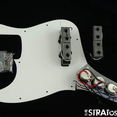 Fender Standard J Jazz Bass LOADED PICKGUARD w/ Pickups White. image 2