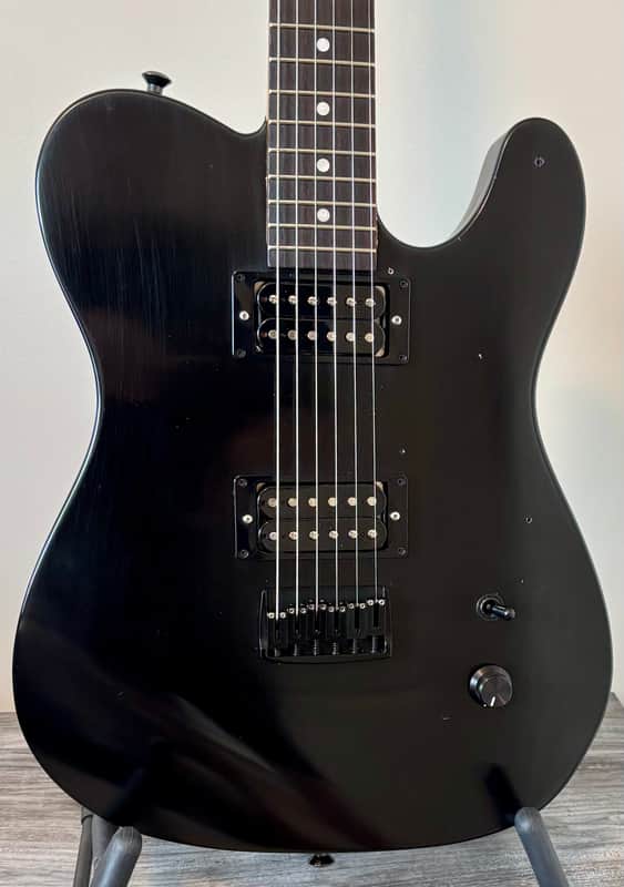 Bloom Doom Guitars Loaded HH Tele Body - Worn Black Nitro - Suhr Thornbucker/Thornbucker II