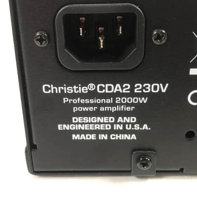 Christie CDA2 230V Professional 2000W Power Amplifiers image 6