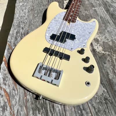 RARE Japanese Import Atelier Z Baby Z PJ4 - Custom Shop Mustang Bass - White image 4