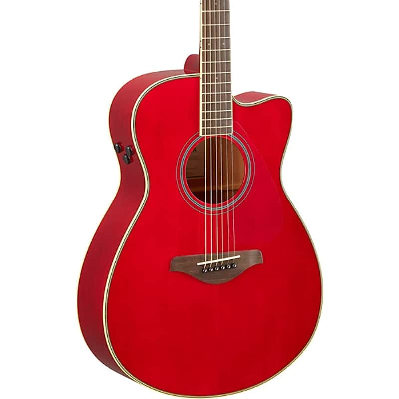 Yamaha FSC-TA TransAcoustic Concert Cutaway Acoustic-Electric Guitar Ruby Red image 1