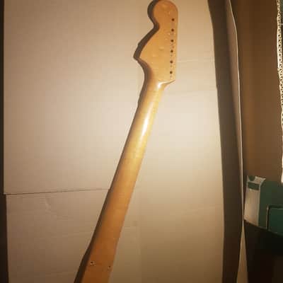1966 FENDER STRATOCASTER NECK USA with BOUND FINGERBOARD a la RY COODER image 3