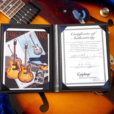 2011 Epiphone Casino 1961 50th Anniversary Limited Edition Guitar Gibson USA P90 image 15