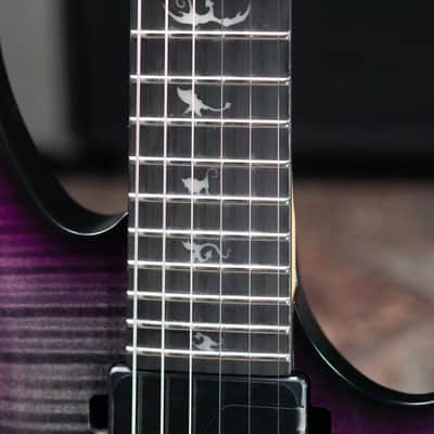 PRS SE Herman Li Signature Chleo Electric Guitar - Charcoal Purple Burst with Gig Bag image 9