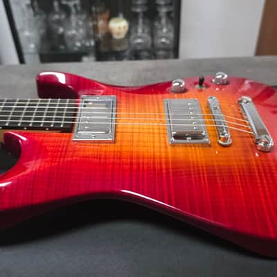 Jackson AT1T USA Archtop 1997 Mahogany Body AAAAA Flame Top American Figured Pro American Kent Armstrong HH Strat Guitar Pre-Fender AT1 Sunburst image 5