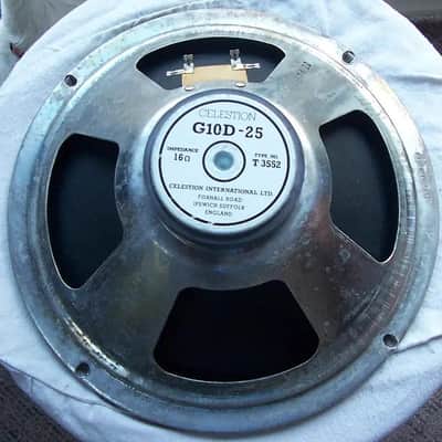Celestion G10D-25 1980’S Silver 10 in. Speaker L@@k!!! image 2