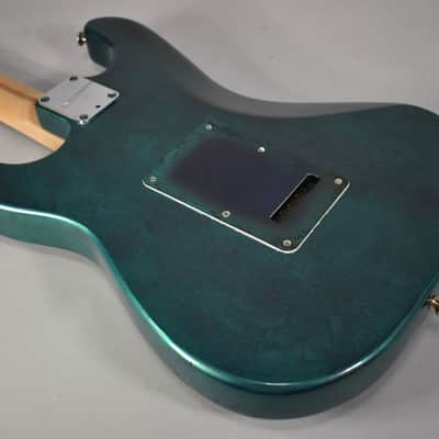 "Fender" Partscaster Stratocaster HH | Green Flame Finish image 11