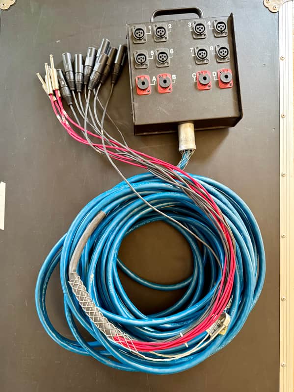Whirlwind Medusa Audio Snake - 8 XLR inputs, 4 TS outputs, 100’ image 1
