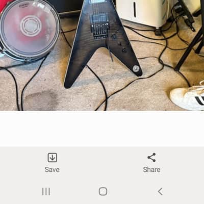 Dean V 79 Floyd Rose Quilted black 2018- Trans Cherry image 2
