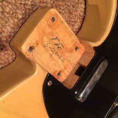 Fender Telecaster 1952 Black Guard 100% Original image 12