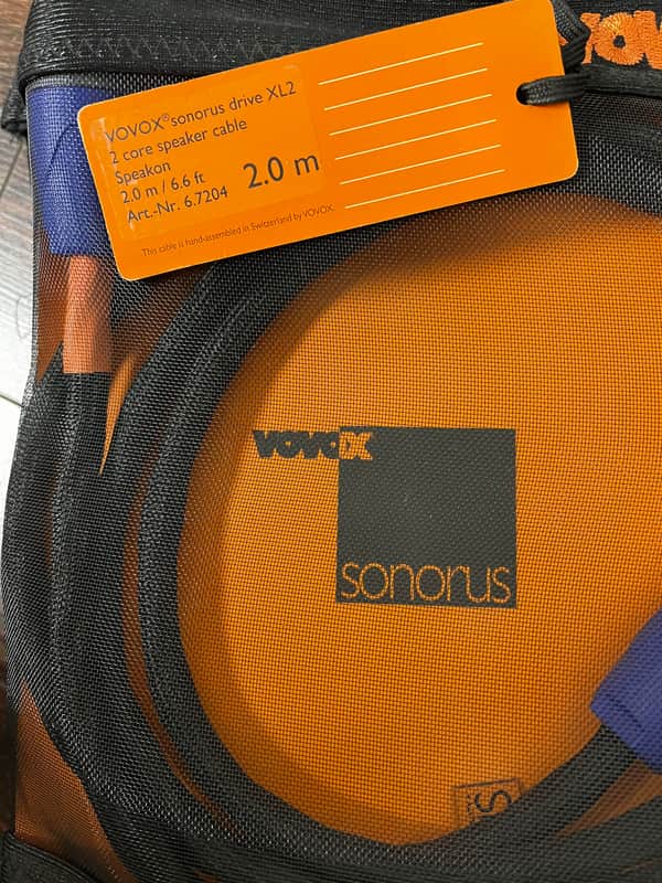 Vovox 6.7204 Sonorus Drive XL2 - 2 meter Speakon/Speakon 2018 - black image 1