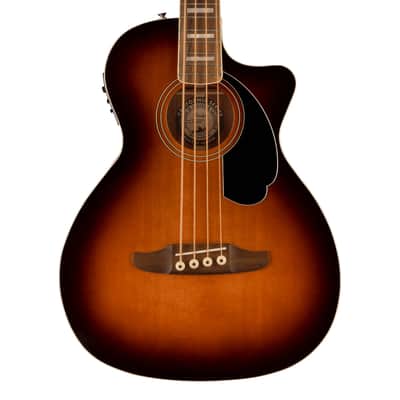 Fender Kingman Acoustic-Eletric Bass - Shaded Edge Burst w/ Walnut FB image 1