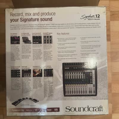Soundcraft Signature 12 MTK 12-Channel Multi-Track Analog USB Mixer with Effects 2010s - Grey/Black image 6