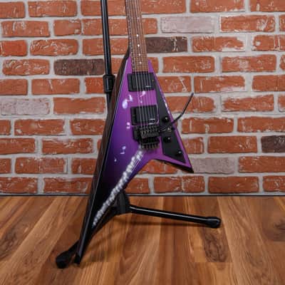 Jackson USA Custom Shop RR1 Rhoads Custom Student Model Purple With Music Notes Graphic 1988 w/OHSC image 3
