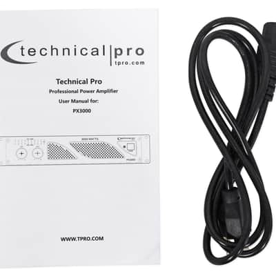Technical Pro PX3000 Professional 2U 2-Channel 3000 Watt Power DJ Amplifier image 4