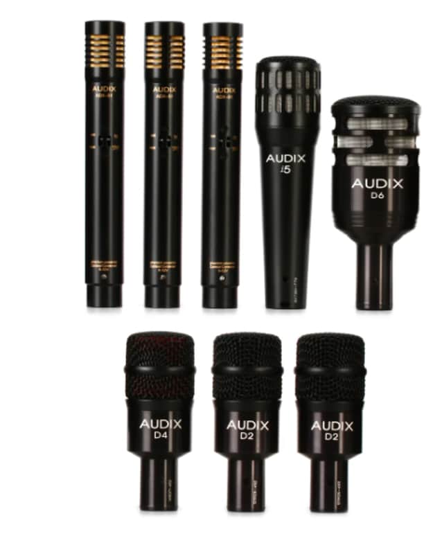 Audix DP7 PLUS Professional 8-Piece Drum Microphone Kit New - Black image 1