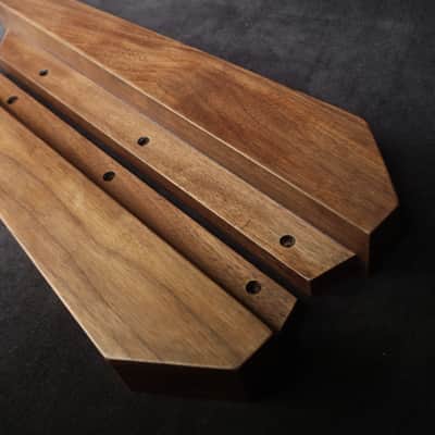 Akai AX80 Synthesizer American Walnut Side Panels image 3
