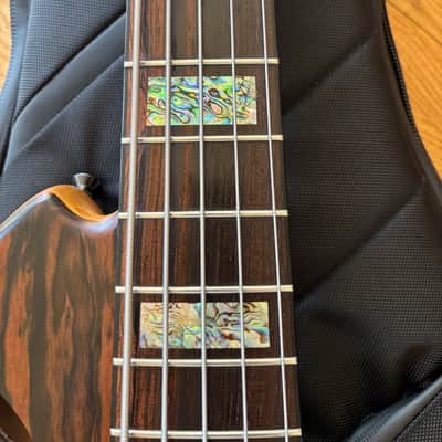 Ken Lawrence Chamberbrase II 5 string electric bass guitar LED's image 20