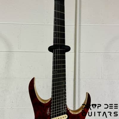 Mayones Hydra Elite 7 VF Multiscale Headless 7-String Electric Guitar w/ Case-Lava Burst Raw image 11