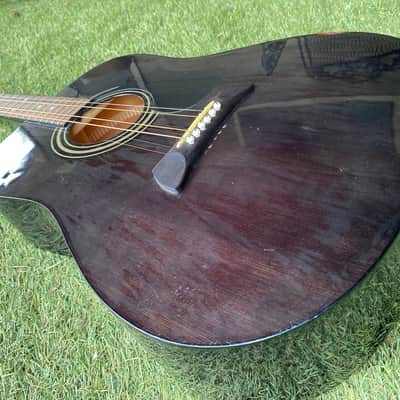 First Act  MG402 - Black Full Size Acoustic Dreadnought Guitar Rare image 3