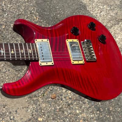 2004 USA Paul Reed Smith PRS Custom 22 in Ruby Red with Chevron 10 Top w/ case Dragon II image 12