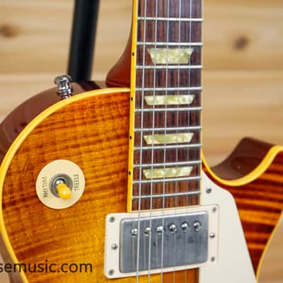 Gibson Custom Shop Historic Collection '59 Les Paul Standard Flametop Reissue 1995 - Iced Tea Burst image 5