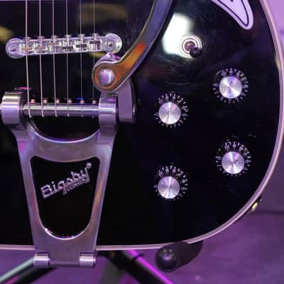 Eastwood Airline Tuxedo – Bigsby Modified – Full Hollow Electric Guitar image 7