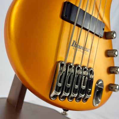 Ibanez Ergodyne EDA905 5 String Bass 2003 - Flare Orange Flat image 4