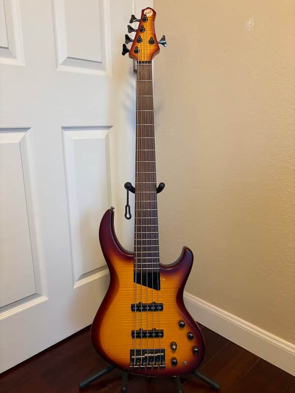 MTD Kingston Saratoga Deluxe 5 with Laurel Fretboard 2020 - Present - Deep Cherry Burst image 1