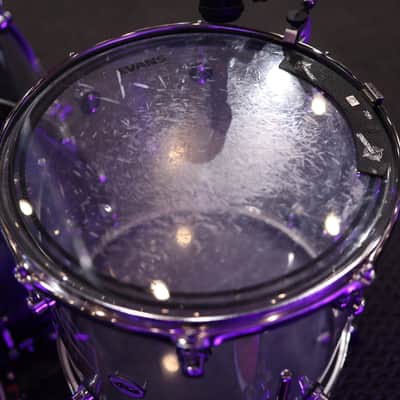 DW Design Series Acrylic 8x10/9x12/14x16/18x22/5.5x14" 5pc Shell Pack 2015 - Present - Clear Acrylic image 9