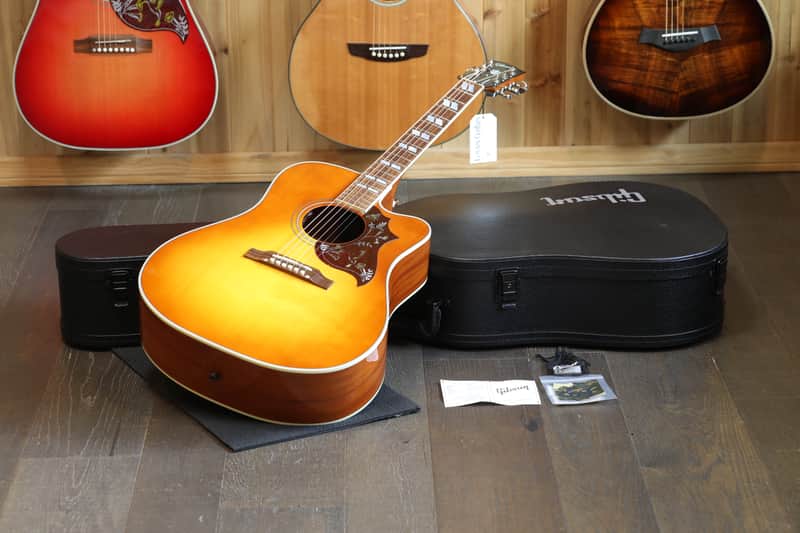 Minty! 2024 Gibson Hummingbird Standard EC Acoustic Guitar Lightburst + OHSC