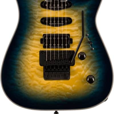 Jackson Pro Plus Series Soloist SLA3Q Amber Blue Burst Ebony Fingerboard image 1