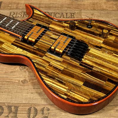 Tiger´s Eye top? I am not kidding you - this Chronos guitar has a real gemstone top! image 10
