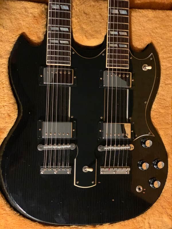 Gibson Custom Shop Slash '66 EDS-1275 Doubleneck (Signed, Aged) 2019 - Aged Ebony image 1