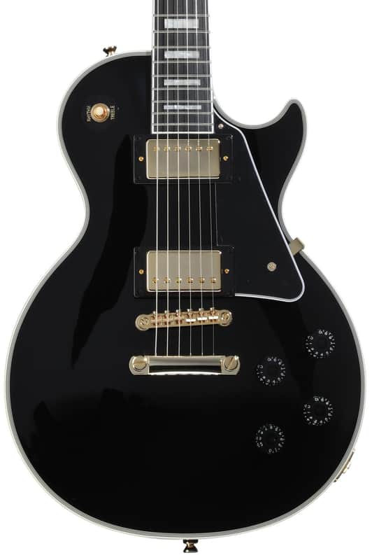 Epiphone Les Paul Custom Electric Guitar - Ebony image 1