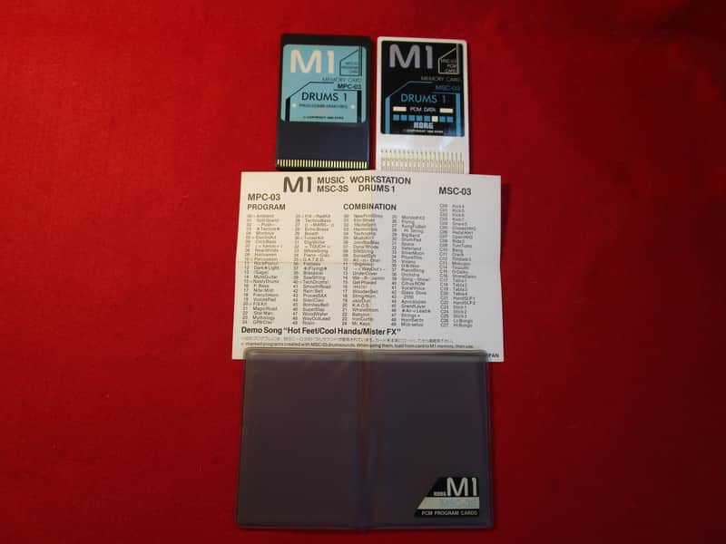 KORG M1 PCM Program Cards MSC-03 / MPC-03 "DRUMS 1" Tested Expedited Free shipping image 1