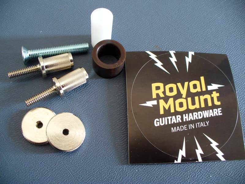 Gibson soft brass thumbwheels and posts adapters for ABR-1 bridge MK3 Les Paul Royal Mount 2026 - Nickel image 1