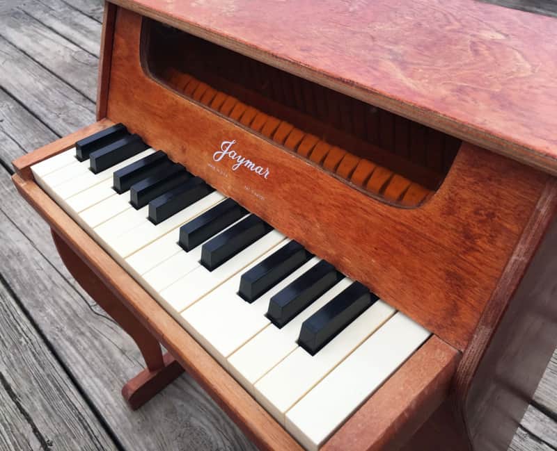 Antique Jaymar Toy Piano With Display Window | Reverb