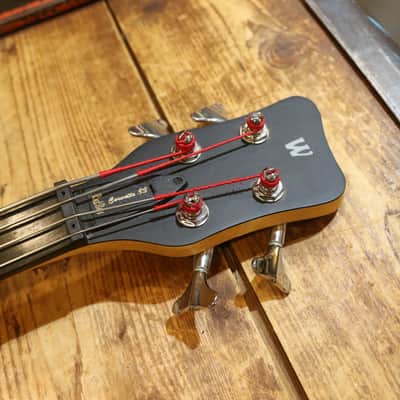 Warwick RockBass Corvette $$ Fretless with Passive Electronics 2010s - Nirvana Black image 4