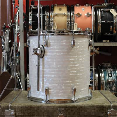 2006 Buddy Rich Drum Company Outfit in White Marine Pearl 14x24 9x13 16x16 16x16 image 11