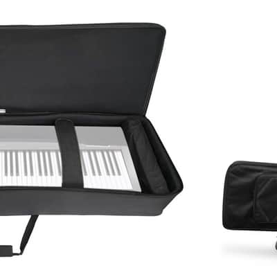 Rockville 88 Key Slim Padded Rigid Keyboard Gig Bag Case For Casio PX-130