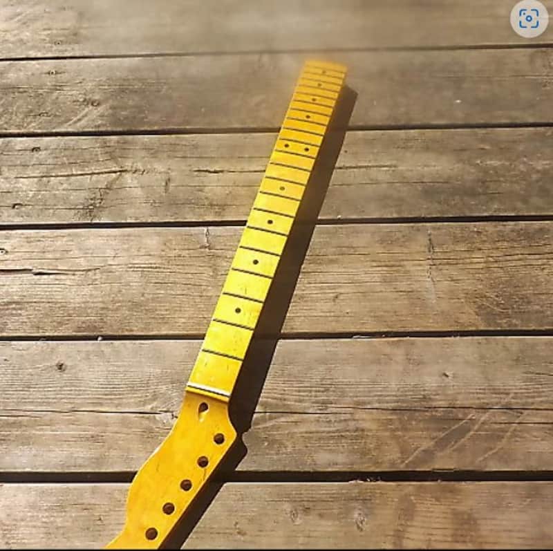 21 Fret Vintage Tint Maple T guitar neck replacement fits OEM image 1