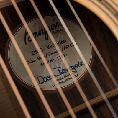 2025 - Bourgeois Victorian OMS-12 - Bearclaw Blue Sinker Sitka Spruce & Cocobolo image 20