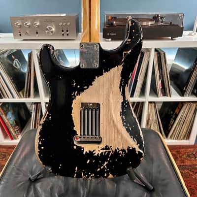 Fender Custom Shop Masterbuilt Chris Fleming Eric Clapton "Blackie" Tribute 2006 - Black Relic image 18