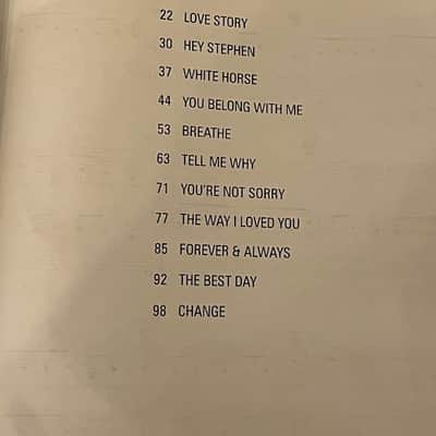 Taylor Swift Fearless Piano Vocal & Guitar Book image 2