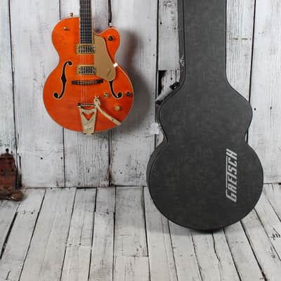Gretsch Synchromatic Nashville Hollow Body Electric Guitar 50's Orange with Case image 2